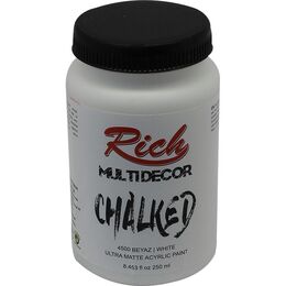 Rich Multi Decor Chalked Akrilik Boya 250 cc. 4500 BEYAZ - 1