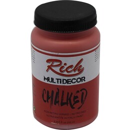 Rich Multi Decor Chalked Akrilik Boya 250 cc. 4528 RETRO KIRMIZI - 1