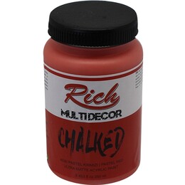 Rich Multi Decor Chalked Akrilik Boya 250 cc. 4530 PASTEL KIRMIZI - 1
