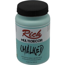 Rich Multi Decor Chalked Akrilik Boya 250 cc. 4546 RETRO MAVİ - 1