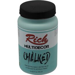 Rich Multi Decor Chalked Akrilik Boya 250 cc. 4546 RETRO MAVİ - 1