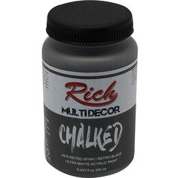 Rich Multi Decor Chalked Akrilik Boya 250 cc. 4578 RETRO SİYAH - 1