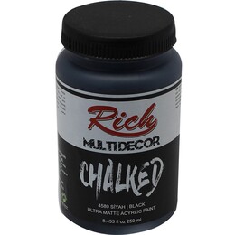 Rich Multi Decor Chalked Akrilik Boya 250 cc. 4580 SİYAH - 1