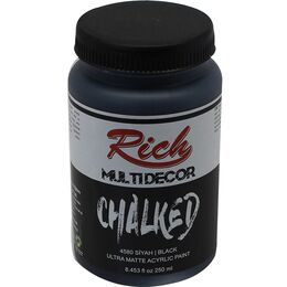 Rich Multi Decor Chalked Akrilik Boya 250 cc. 4580 SİYAH - 1