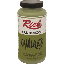 Rich Multi Decor Chalked Akrilik Boya 500 cc. 4568 YAĞ YEŞİLİ - 1