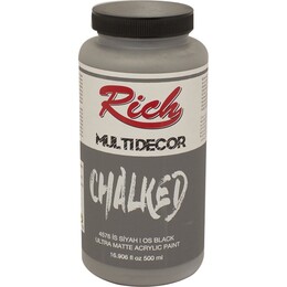 Rich Multi Decor Chalked Akrilik Boya 500 cc. 4576 İS SİYAHI - 1