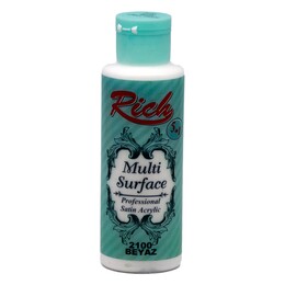 Rich Multi Surface Her Yüzey İçin Akrilik Boya 120 cc. 2100 BEYAZ - 1