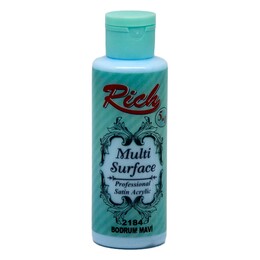 Rich Multi Surface Her Yüzey İçin Akrilik Boya 120 cc. 2184 BODRUM MAVİ - 1