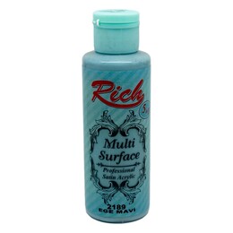 Rich Multi Surface Her Yüzey İçin Akrilik Boya 120 cc. 2189 EGE MAVİ - 1