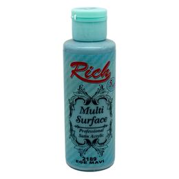 Rich Multi Surface Her Yüzey İçin Akrilik Boya 120 cc. 2189 EGE MAVİ - 1