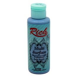 Rich Multi Surface Her Yüzey İçin Akrilik Boya 120 cc. 2190 KAROLİNA MAVİ - 1