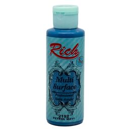 Rich Multi Surface Her Yüzey İçin Akrilik Boya 120 cc. 2192 PETROL MAVİ - 1