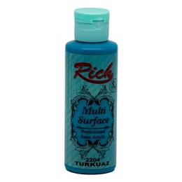 Rich Multi Surface Her Yüzey İçin Akrilik Boya 120 cc. 2204 TURKUAZ - 1