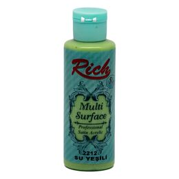 Rich Multi Surface Her Yüzey İçin Akrilik Boya 120 cc. 2212 SU YEŞİLİ - 1
