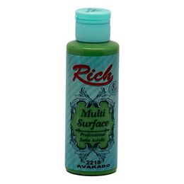 Rich Multi Surface Her Yüzey İçin Akrilik Boya 120 cc. 2218 AVAKADO - 1