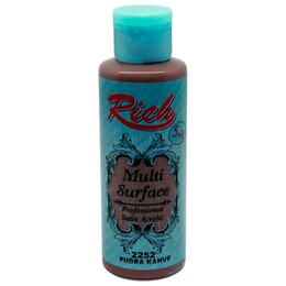 Rich Multi Surface Her Yüzey İçin Akrilik Boya 120 cc. 2252 PUDRA KAHVE - 1