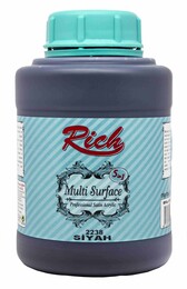 Rich Multi Surface Her Yüzey İçin Akrilik Boya 1750 gr. 2238 SİYAH - 1