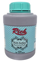 Rich Multi Surface Her Yüzey İçin Akrilik Boya 1750 gr. 2240 İS SİYAHI - 1