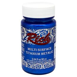 Rich Multi Surface Titanium Metalik Boya 90 cc. 2562 MAVİ - 1