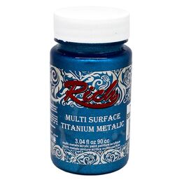 Rich Multi Surface Titanium Metalik Boya 90 cc. 2566 BODRUM MAVİ - 1