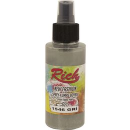 Rich New Fashion Sprey Kumaş Boyası 100 cc. 1546 GRİ - 1