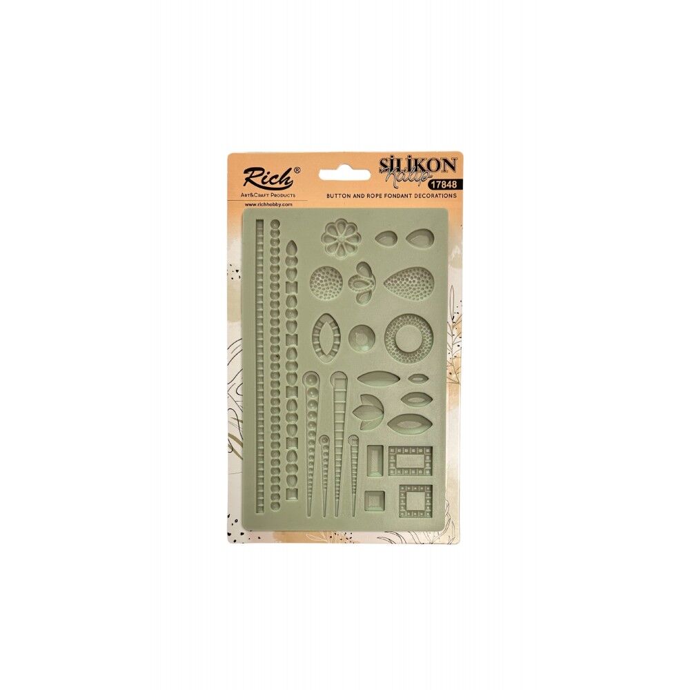 Rich Silicone Moulds Silikon Epoksi Ve Polimer Kil Kalıbı 19x12 Cm. 17848