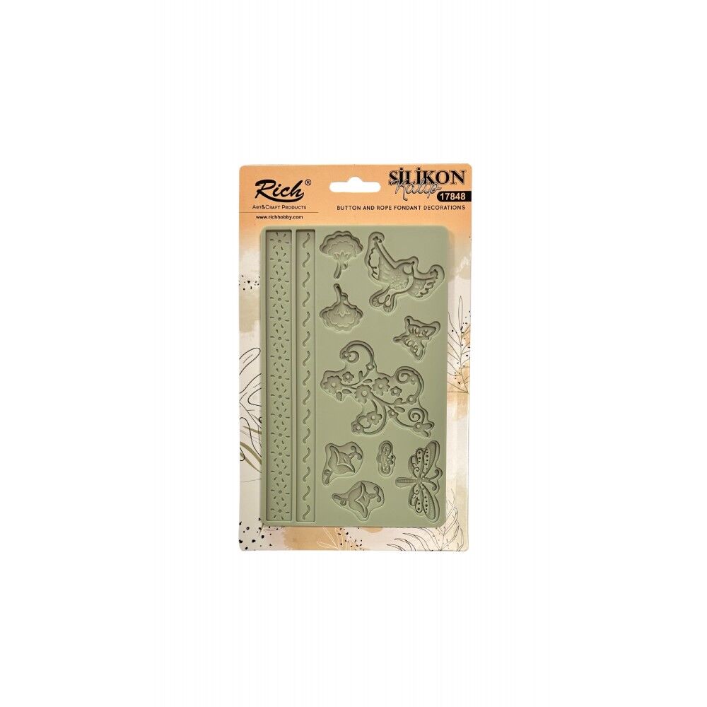 Rich Silicone Moulds Silikon Epoksi Ve Polimer Kil Kalıbı 19x12 Cm. 17851