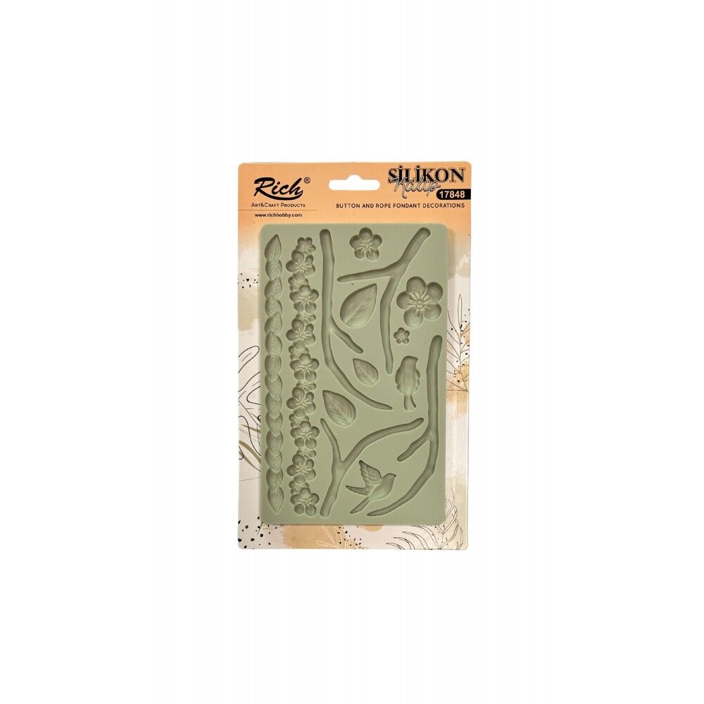 Rich Silicone Moulds Silikon Epoksi Ve Polimer Kil Kalıbı 19x12 Cm. 17853