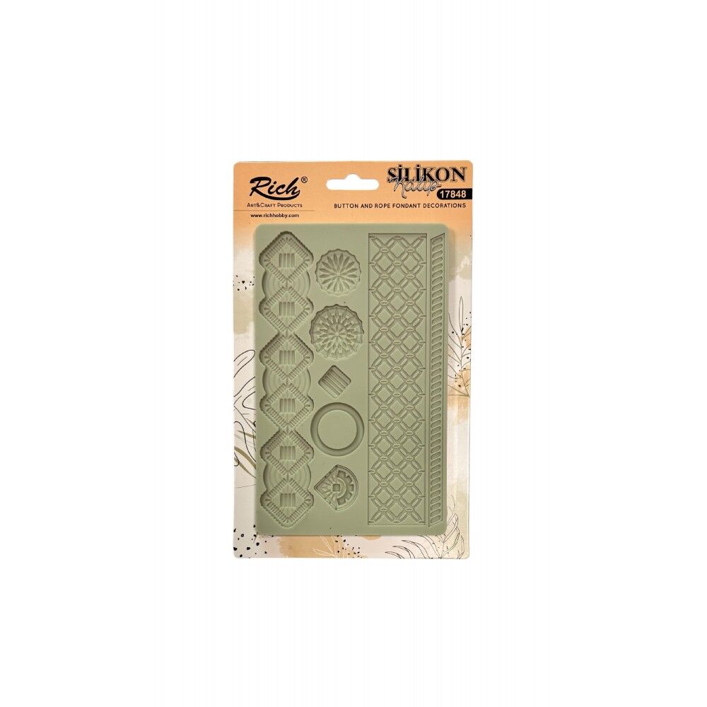 Rich Silicone Moulds Silikon Epoksi Ve Polimer Kil Kalıbı 19x12 Cm. 17854