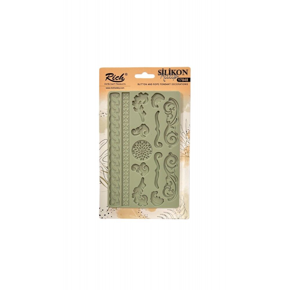 Rich Silicone Moulds Silikon Epoksi Ve Polimer Kil Kalıbı 19x12 Cm. 17856