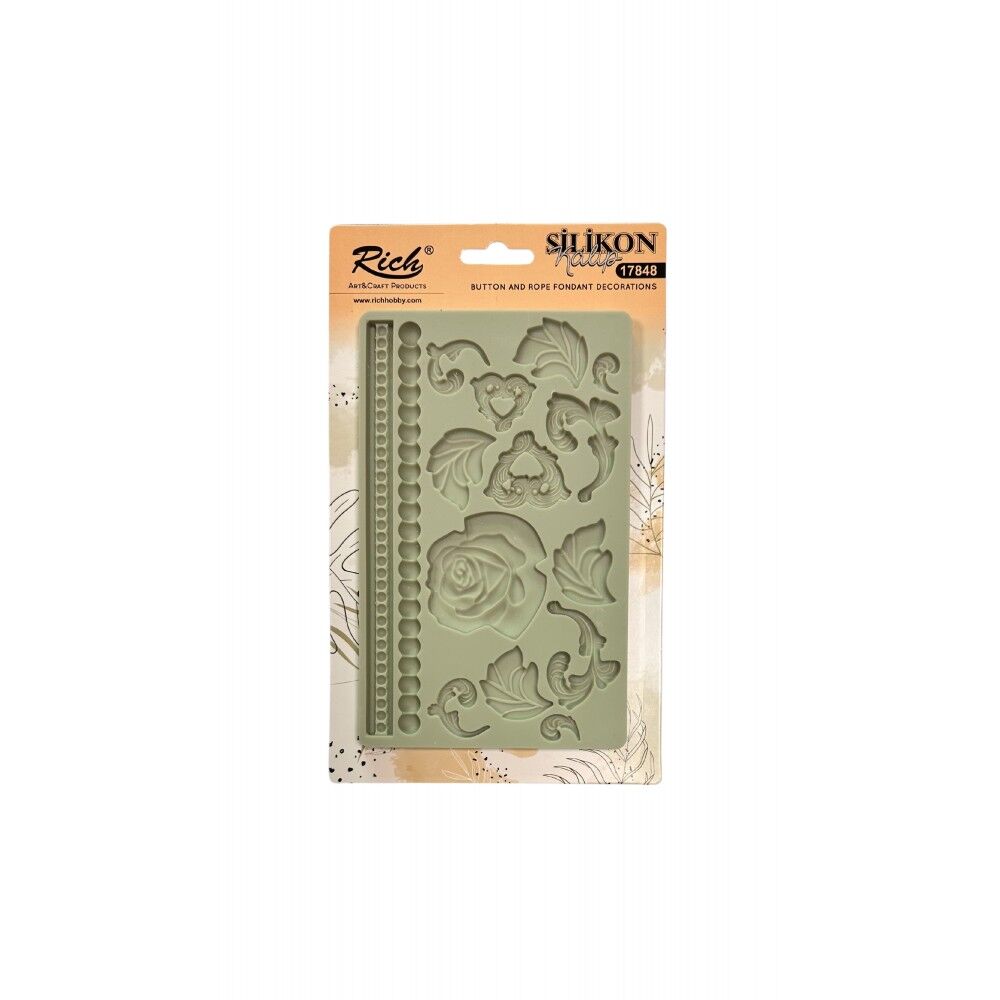 Rich Silicone Moulds Silikon Epoksi Ve Polimer Kil Kalıbı 19x12 Cm. 17858