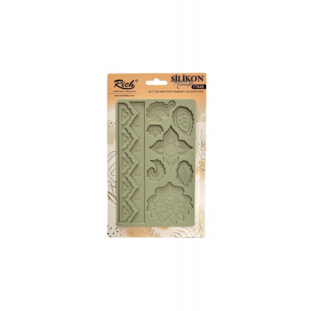 Rich Silicone Moulds Silikon Epoksi Ve Polimer Kil Kalıbı 19x12 Cm. 17859