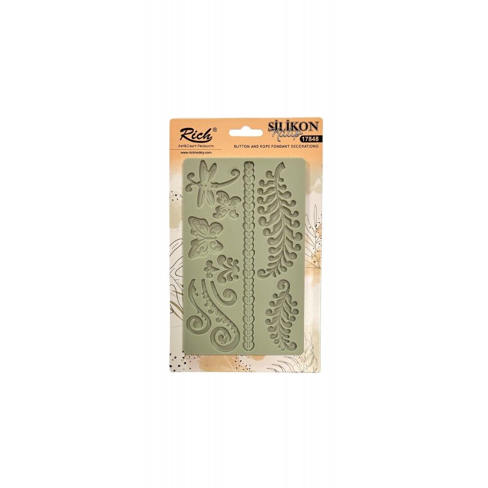 Rich Silicone Moulds Silikon Epoksi Ve Polimer Kil Kalıbı 19x12 Cm. 17860