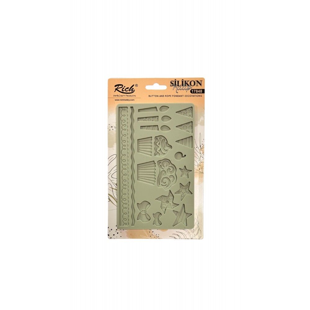Rich Silicone Moulds Silikon Epoksi Ve Polimer Kil Kalıbı 19x12 Cm. 17861
