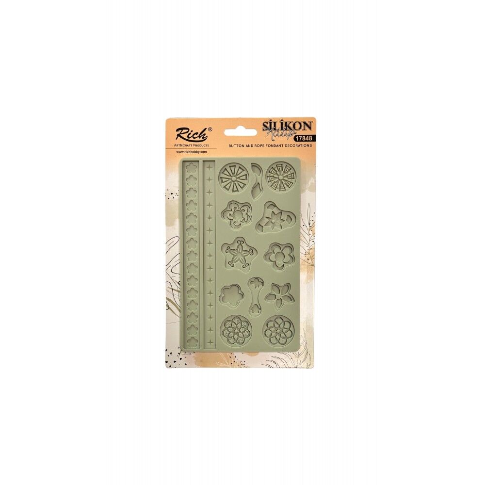Rich Silicone Moulds Silikon Epoksi Ve Polimer Kil Kalıbı 19x12 Cm. 17862