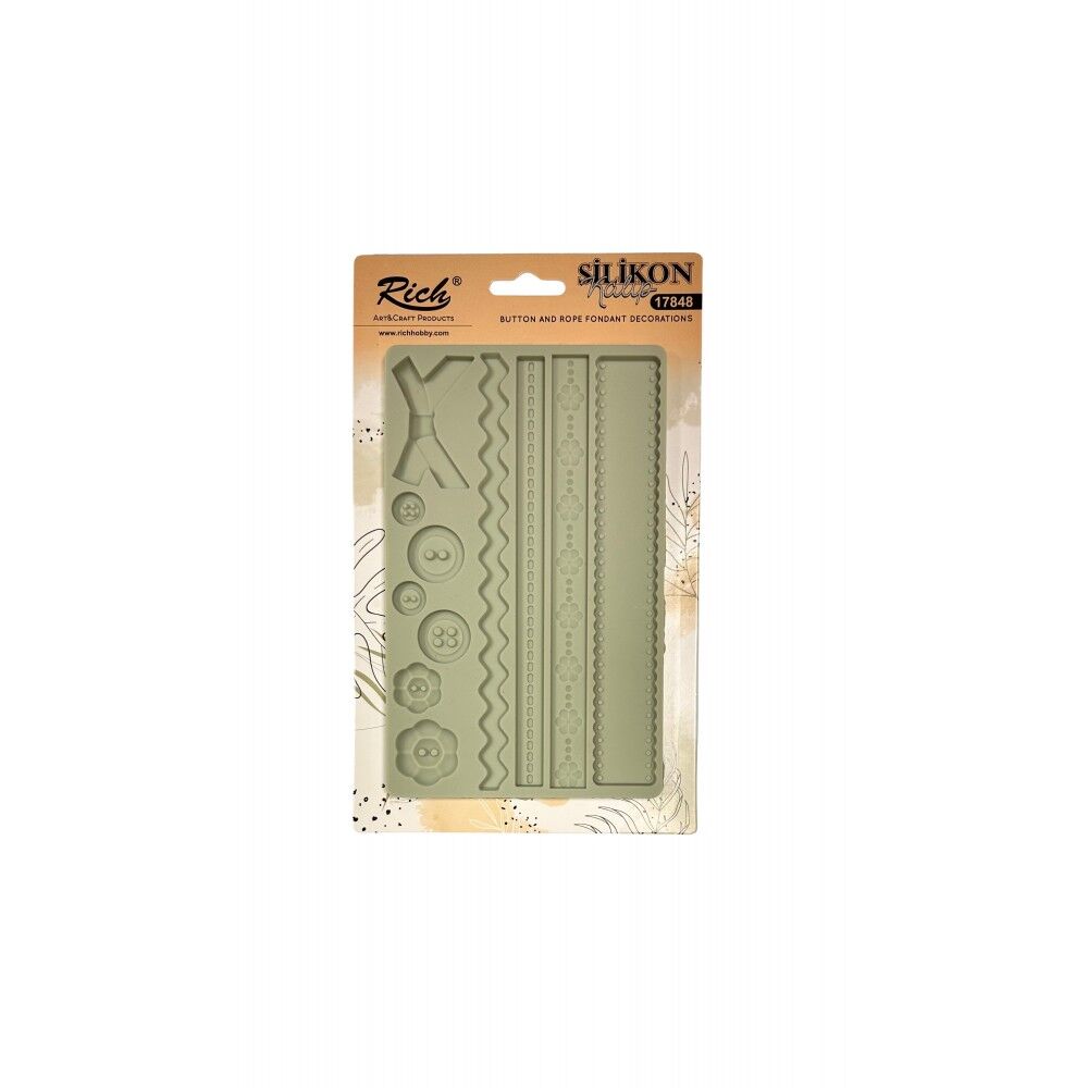 Rich Silicone Moulds Silikon Epoksi Ve Polimer Kil Kalıbı 19x12 Cm. 17864