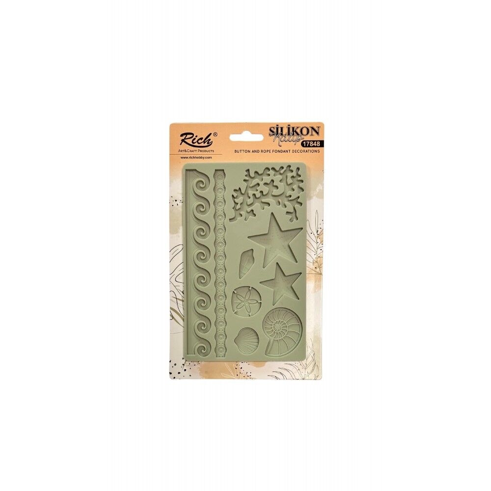Rich Silicone Moulds Silikon Epoksi Ve Polimer Kil Kalıbı 19x12 Cm. 17866
