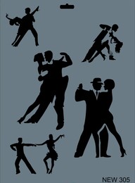 Rich Stencil Boyama Şablonu 25x35 cm. NEW-305 - 1