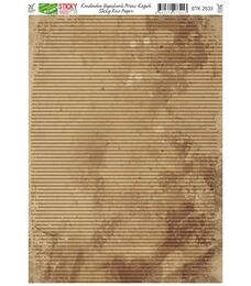 Rich Sticky Kendinden Yapışkanlı Pirinç Dekopaj Kağıdı 29x42 cm. 2533