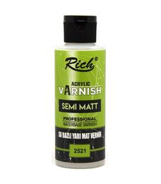 Rich Su Bazlı Vernik YARI MAT (Semi Matt Acrylic Varnish) 120 cc.