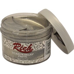 Rich Titanium Metalik Rölyef Pasta 160 cc. 5504 ANTİK GÜMÜŞ - 1