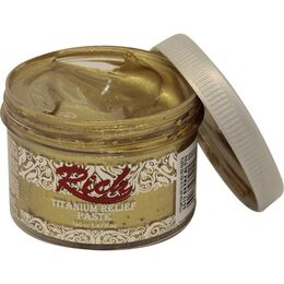 Rich Titanium Metalik Rölyef Pasta 160 cc. 5512 BEYAZ ALTIN - 1