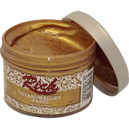 Rich Titanium Metalik Rölyef Pasta 160 cc. 5516 ANTİK ALTIN - 1