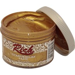 Rich Titanium Metalik Rölyef Pasta 160 cc. 5516 ANTİK ALTIN - 1