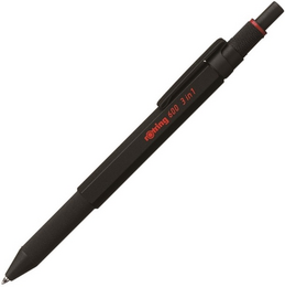 Rotring 600 MultiPen Üç Fonksiyonlu Versatil Kalem 0.5 Siyah - 1