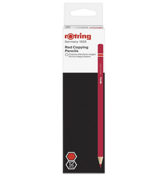 Rotring Kırmızı Kopya Kalemi 12 Adet - 1