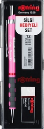 Rotring Tikky Versatil Kalem + Min + Silgi Okul Seti 0.5 mm NEON PEMBE