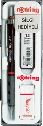 Rotring Tikky Versatil Kalem + Min + Silgi Okul Seti 0.7 mm BORDO