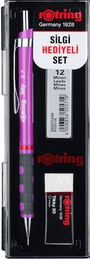 Rotring Tikky Versatil Kalem + Min + Silgi Okul Seti 0.7 mm MOR