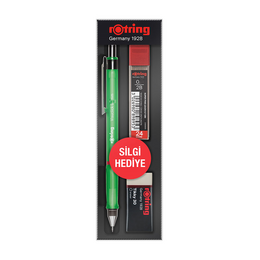 Rotring Visuclick Versatil Kalem + Min + Silgi Okul Seti 0.5 mm YEŞİL